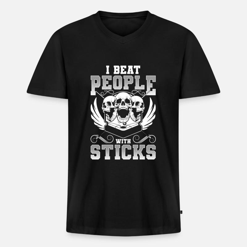 Billard Billardkugel Hobby Gewinn - Männer Premium Bio T-Shirt mit V-Ausschnitt - Schwarz