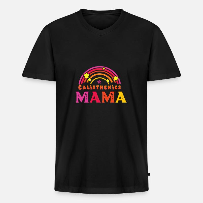 Zirkeltraining - Männer Premium Bio T-Shirt mit V-Ausschnitt - Schwarz