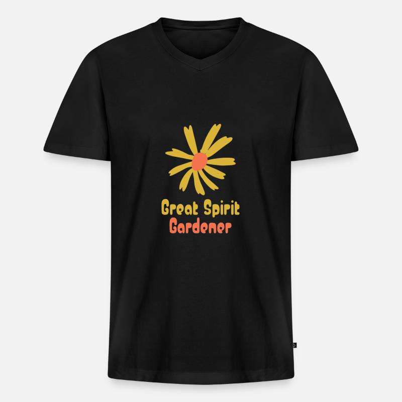 Kindergarten - Männer Premium Bio T-Shirt mit V-Ausschnitt - Schwarz