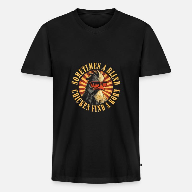 Schule Englisch Lehrer - Männer Premium Bio T-Shirt mit V-Ausschnitt - Schwarz