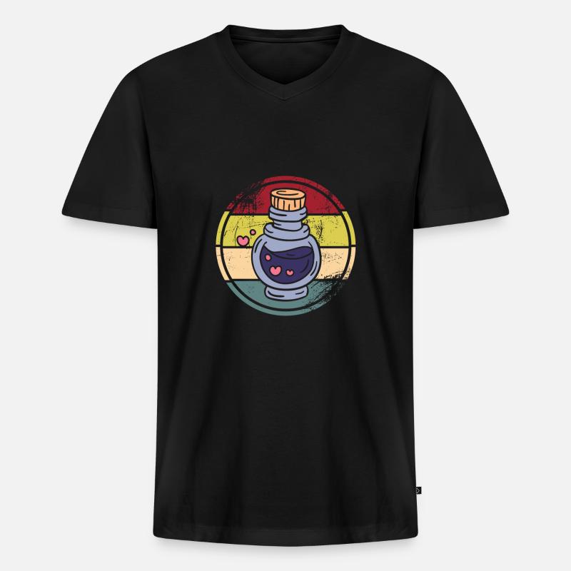 Fermentation - Männer Premium Bio T-Shirt mit V-Ausschnitt - Schwarz