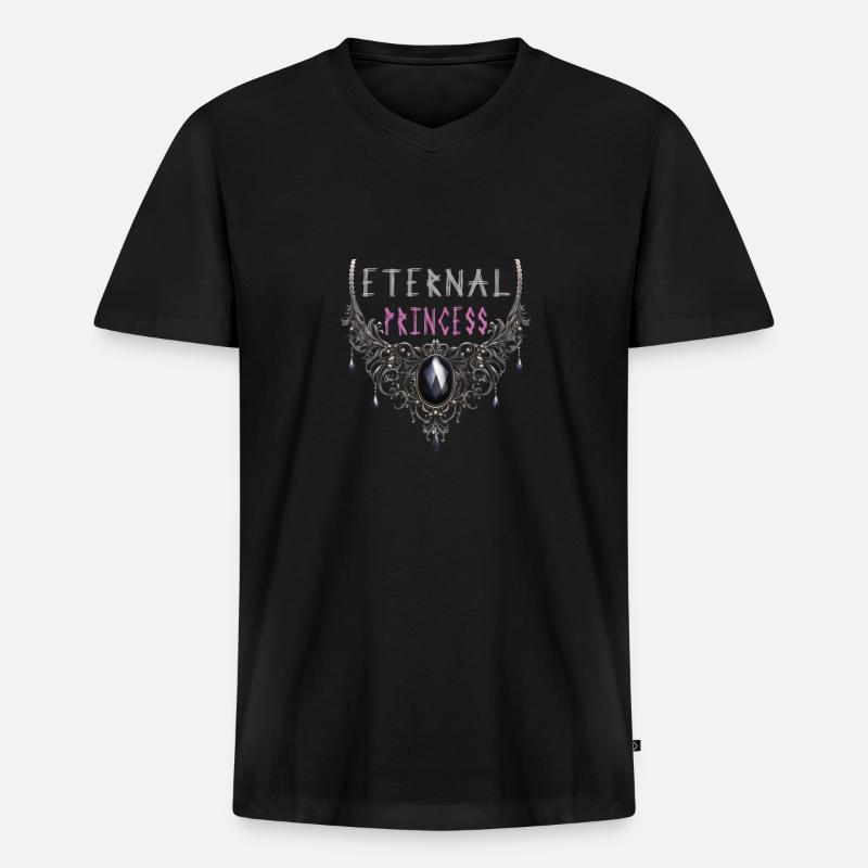 Goth Emo - Männer Premium Bio T-Shirt mit V-Ausschnitt - Schwarz