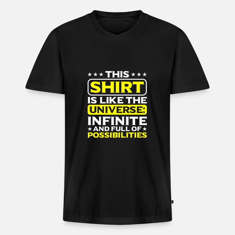Philosophie - Männer Premium Bio T-Shirt mit V-Ausschnitt - Schwarz