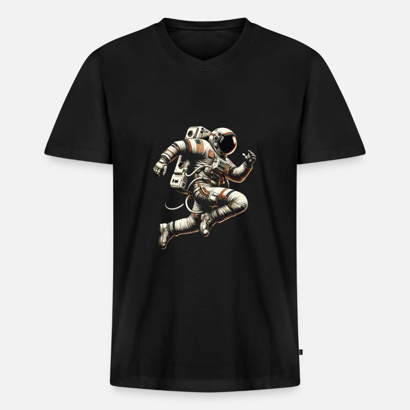 Muay Thai - Männer Premium Bio T-Shirt mit V-Ausschnitt - Schwarz