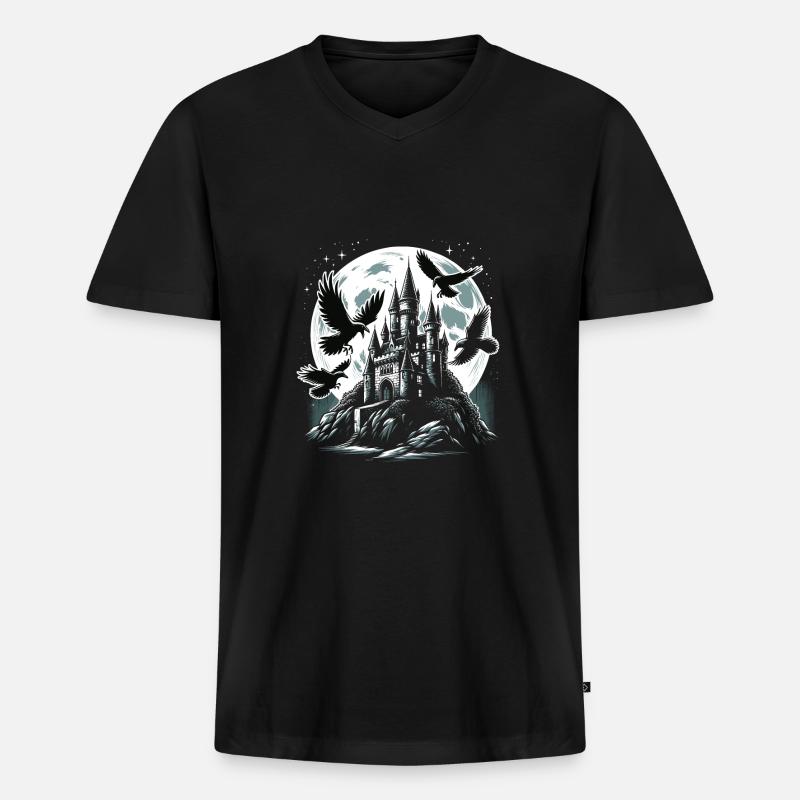 Gothic - Männer Premium Bio T-Shirt mit V-Ausschnitt - Schwarz