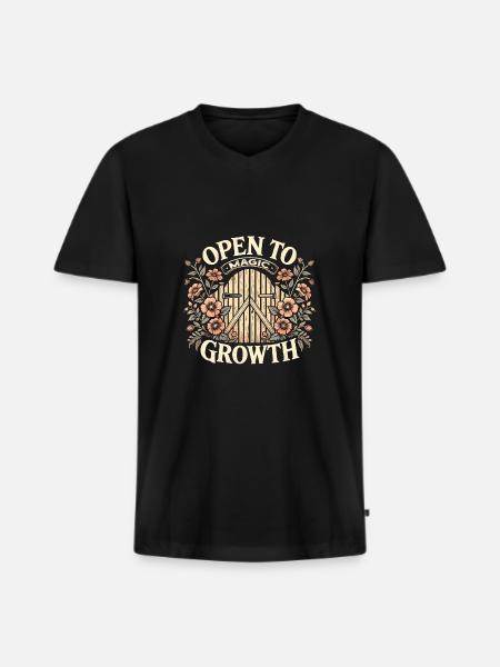 Garten - Männer Premium Bio T-Shirt mit V-Ausschnitt - Schwarz