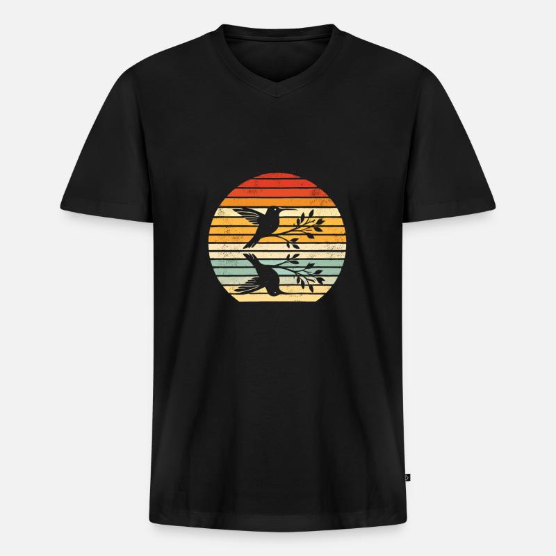 Exotisch - Männer Premium Bio T-Shirt mit V-Ausschnitt - Schwarz
