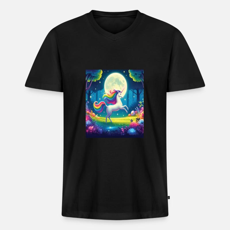 Märchen - Männer Premium Bio T-Shirt mit V-Ausschnitt - Schwarz