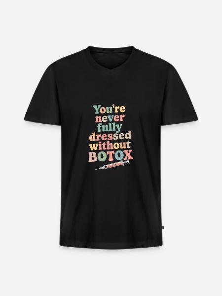 Beautician - Men's Premium Organic T-shirt with V-neck - black