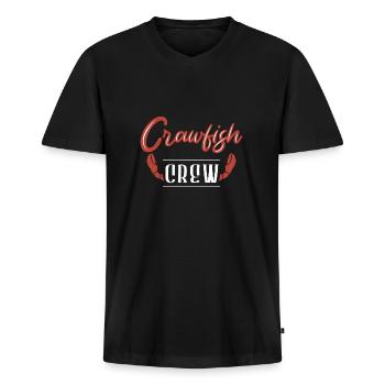Langusten Languste - Männer Premium Bio T-Shirt mit V-Ausschnitt - Schwarz - Vorne - Nico (187cm)