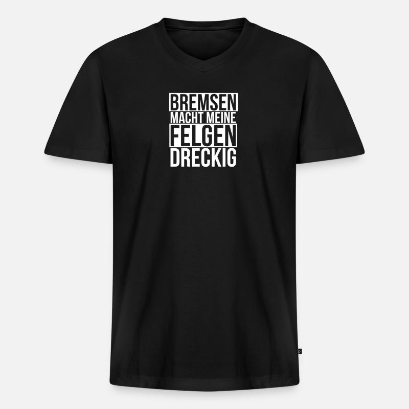 Auto - Männer Premium Bio T-Shirt mit V-Ausschnitt - Schwarz