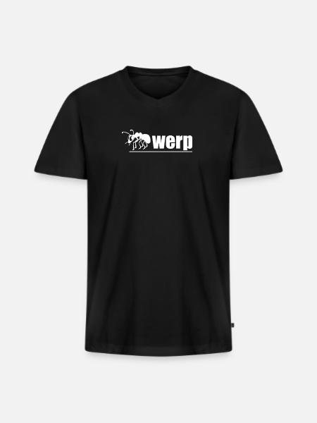 Vacation trip excursion Antwerp - Men's Premium Organic T-shirt with V-neck - black