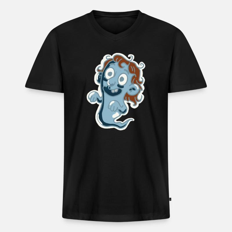 Nagelhaut der Geist - Männer Premium Bio T-Shirt mit V-Ausschnitt - Schwarz
