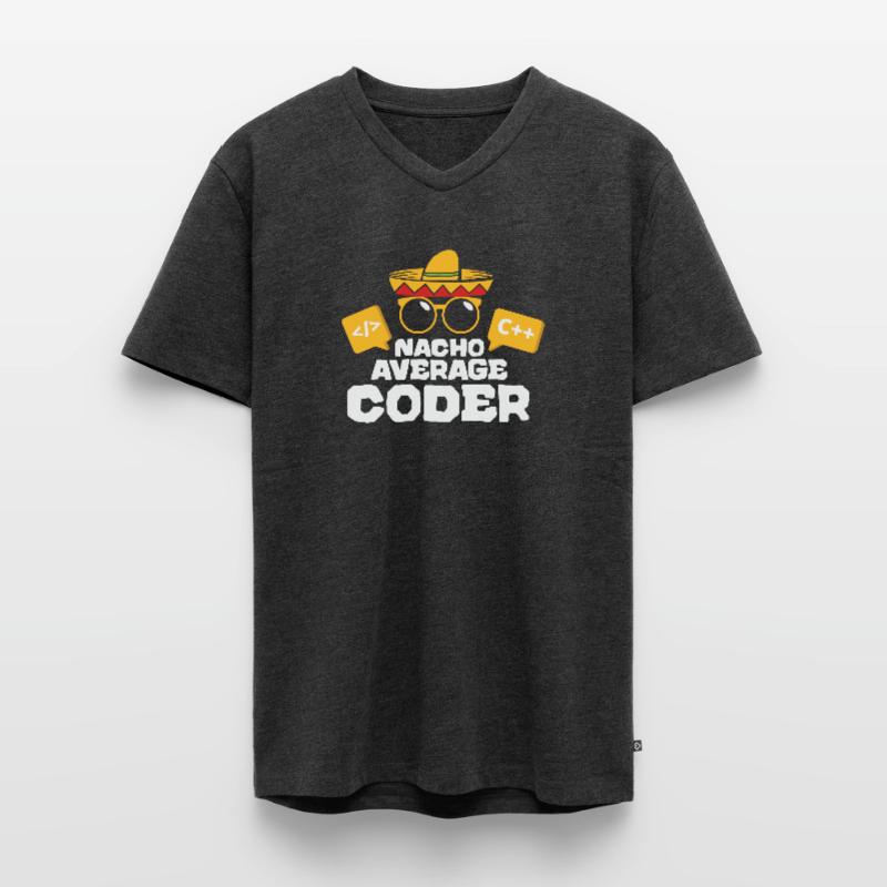 Nacho Average Coder Coding Taco Mexican Programmer Männer Premium Bio T-Shirt mit V-Ausschnitt