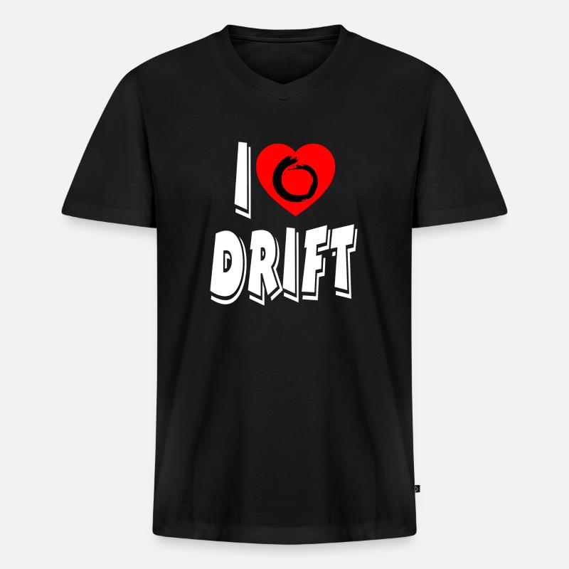 Auto - Männer Premium Bio T-Shirt mit V-Ausschnitt - Schwarz