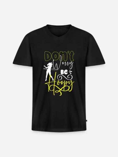 Hoopdance Health Dance - Men's Premium Organic T-shirt with V-neck - black