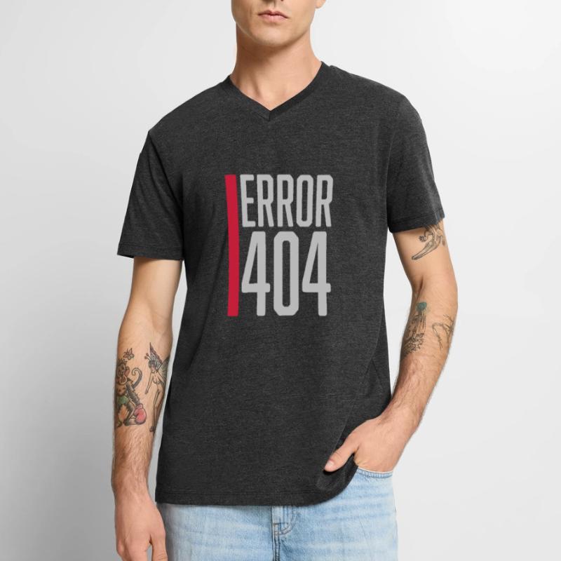 Error Code Error 404 Men's Premium Organic T-shirt with V-neck