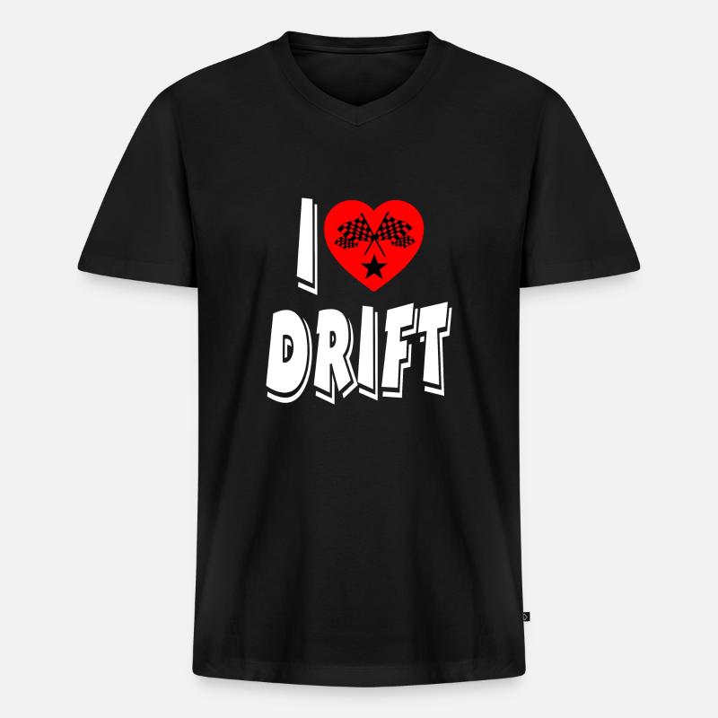 Auto - Männer Premium Bio T-Shirt mit V-Ausschnitt - Schwarz