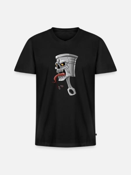 Kwade Cilinder - Auto Tuning Tuner Auto Cadeau - Mannen Premium Bio T-shirt met V-hals - zwart