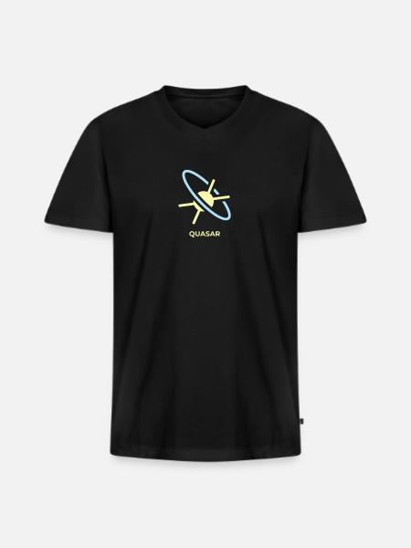 Quasar Quasi Stellar Radio Source - Men's Premium Organic T-shirt with V-neck - black
