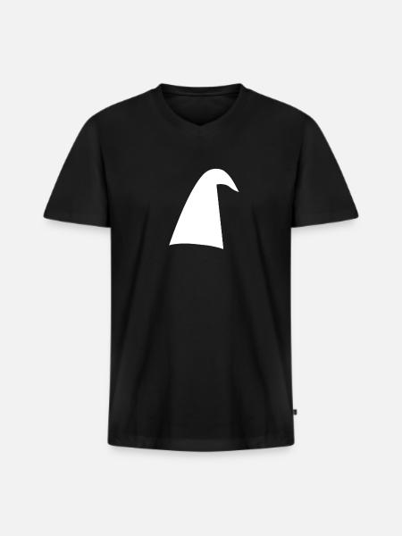 Zipfelmütze - Männer Premium Bio T-Shirt mit V-Ausschnitt - Schwarz