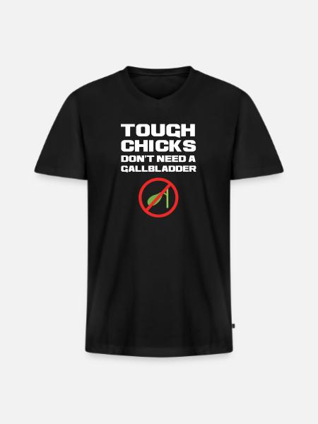 Gallbladder surgery - Men's Premium Organic T-shirt with V-neck - black