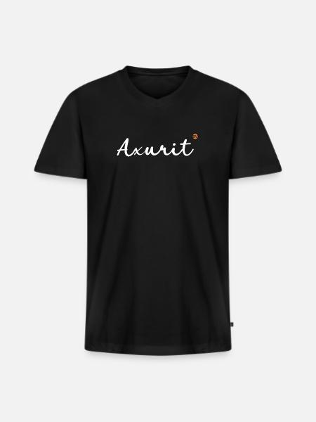 OBV - Axurit! - 2 - Men's Premium Organic T-shirt with V-neck - black
