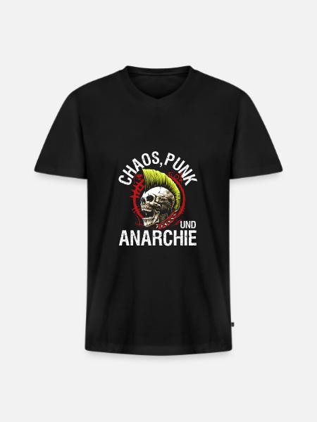 Punk Rock Pogo Anarchy Punks Punk Rocker Punk - Men's Premium Organic T-shirt with V-neck - black
