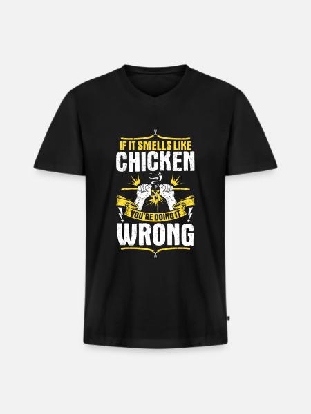 Electronics technician electrician electrician - Men's Premium Organic T-shirt with V-neck - black