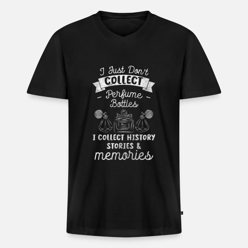 Duft Note Körperpflege Duftspray - Männer Premium Bio T-Shirt mit V-Ausschnitt - Schwarz