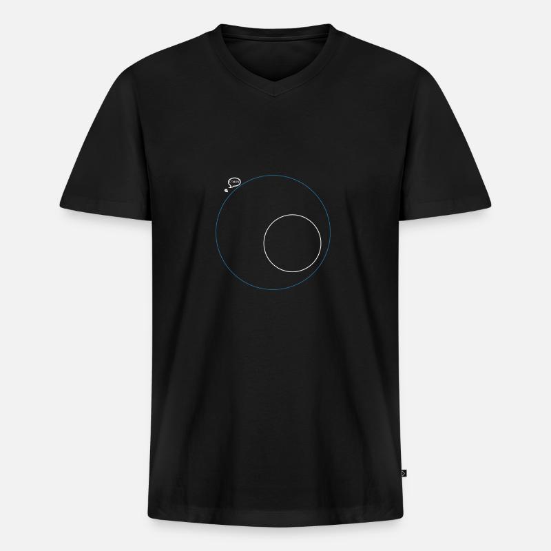PUBG Minimap Fun - Männer Premium Bio T-Shirt mit V-Ausschnitt - Schwarz