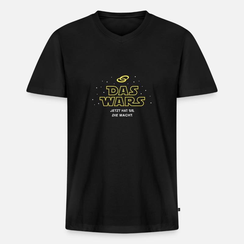 Das wars - Männer Premium Bio T-Shirt mit V-Ausschnitt - Schwarz