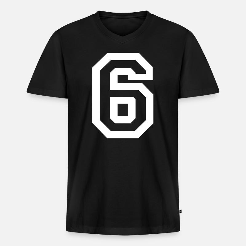 67 Minimalistisches Trenddesign - Männer Premium Bio T-Shirt mit V-Ausschnitt - Schwarz