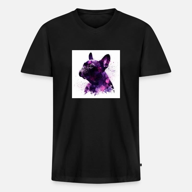 bully love - Männer Premium Bio T-Shirt mit V-Ausschnitt - Schwarz