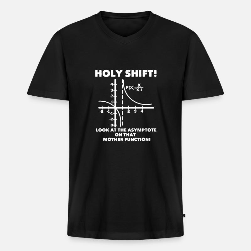 Math function funny - Men's Premium Organic T-shirt with V-neck - black