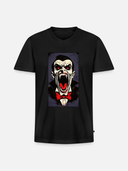 Nosferatu - Men's Premium Organic T-shirt with V-neck - black