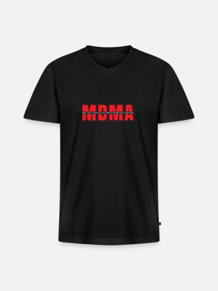MDMA-Wirkstoffformel - Männer Premium Bio T-Shirt mit V-Ausschnitt - Schwarz