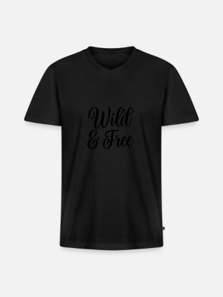 Inspirational Motivational Quotes Sayings - Men's Premium Organic T-shirt with V-neck - black