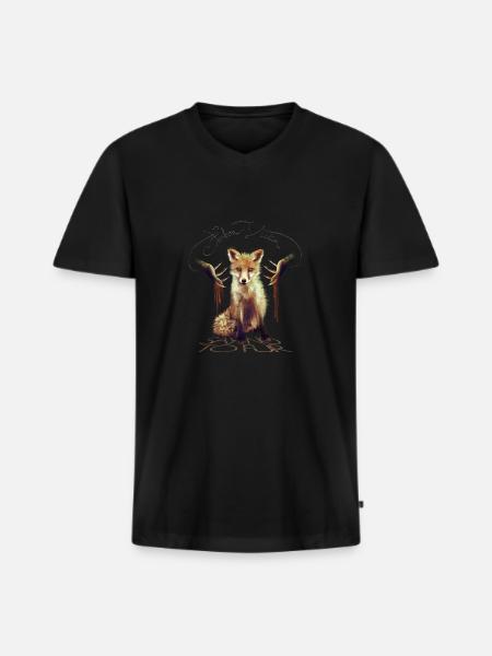 Fashion Victim - T-shirt encolure en V Premium bio Homme - noir