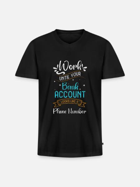 Empire, freedom, happiness - Men's Premium Organic T-shirt with V-neck - black