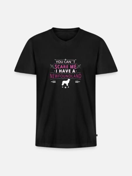 Newfoundland scare Newfoundland - Men's Premium Organic T-shirt with V-neck - black