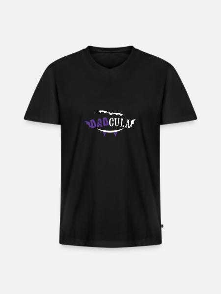 Grusel Halloweenspruch Spruch Halloween - Männer Premium Bio T-Shirt mit V-Ausschnitt - Schwarz