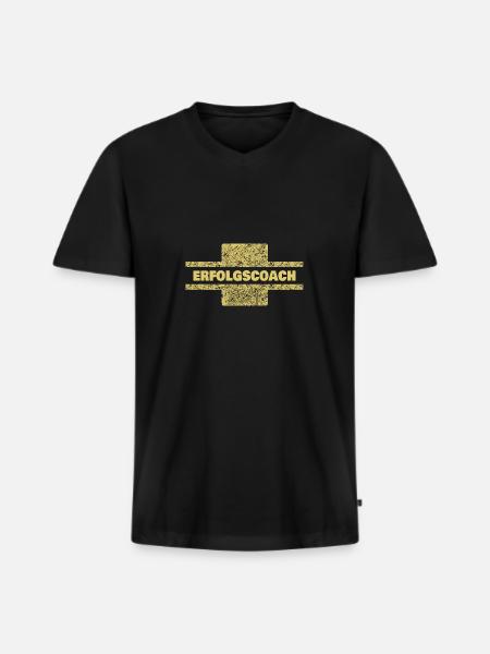 Profession Success Coach - Men's Premium Organic T-shirt with V-neck - black