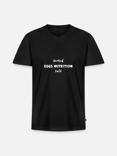 Deviled Eggs Nutrition Facts - Men's Premium Organic T-shirt with V-neck - black