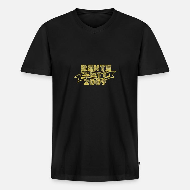 2009 2009 - Männer Premium Bio T-Shirt mit V-Ausschnitt - Schwarz