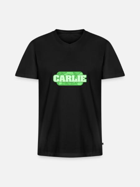 Carlie as Health - Men's Premium Organic T-shirt with V-neck - black