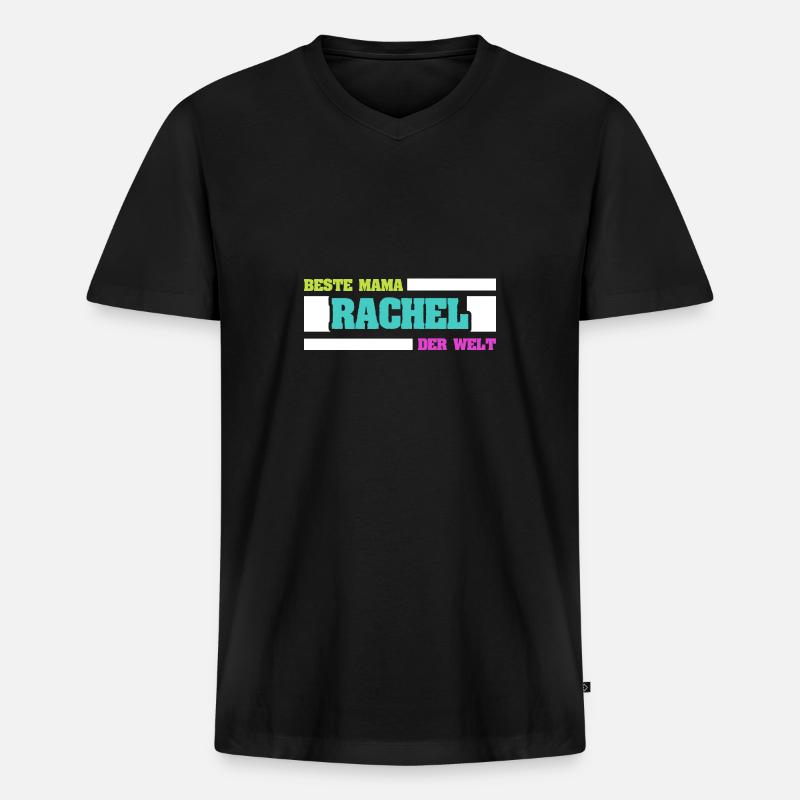 Rachel als Mutter - Männer Premium Bio T-Shirt mit V-Ausschnitt - Schwarz