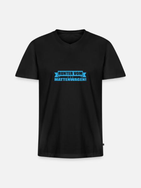 Sportlehrer - Männer Premium Bio T-Shirt mit V-Ausschnitt - Schwarz