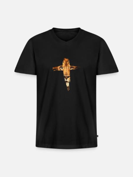 Lion Of Judah Israelit oder Jude Gift - Männer Premium Bio T-Shirt mit V-Ausschnitt - Schwarz