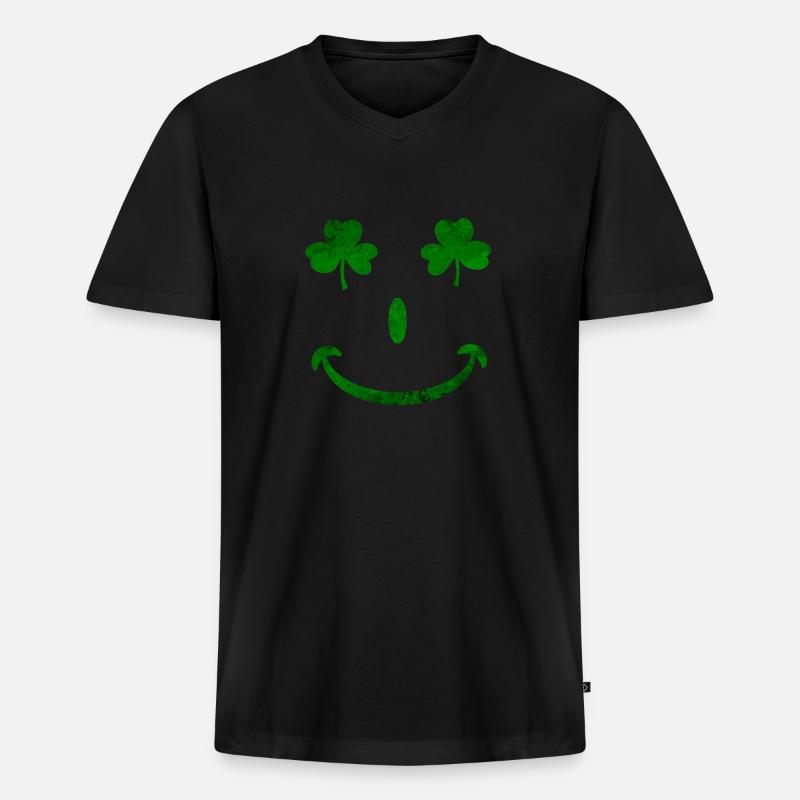 St Patricks Day - Männer Premium Bio T-Shirt mit V-Ausschnitt - Schwarz